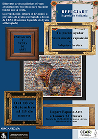 Exposición solidaria REFUGIART, ayuda al refugiado CEAR Huesca